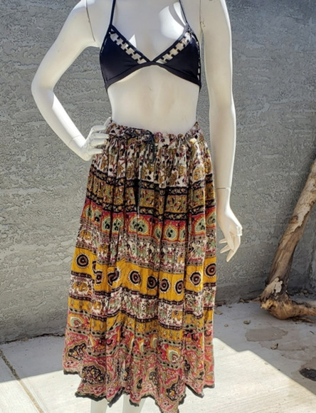 VINTAGE MAX‎ MEHRA COLLECTION Boho Skirt - Picture 1 of 8